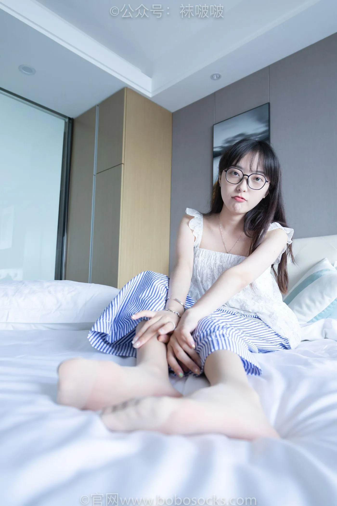 [BoBoSocks袜啵啵]NO.027 稚予- vans、白色棉袜、肉丝 [136P]插图9